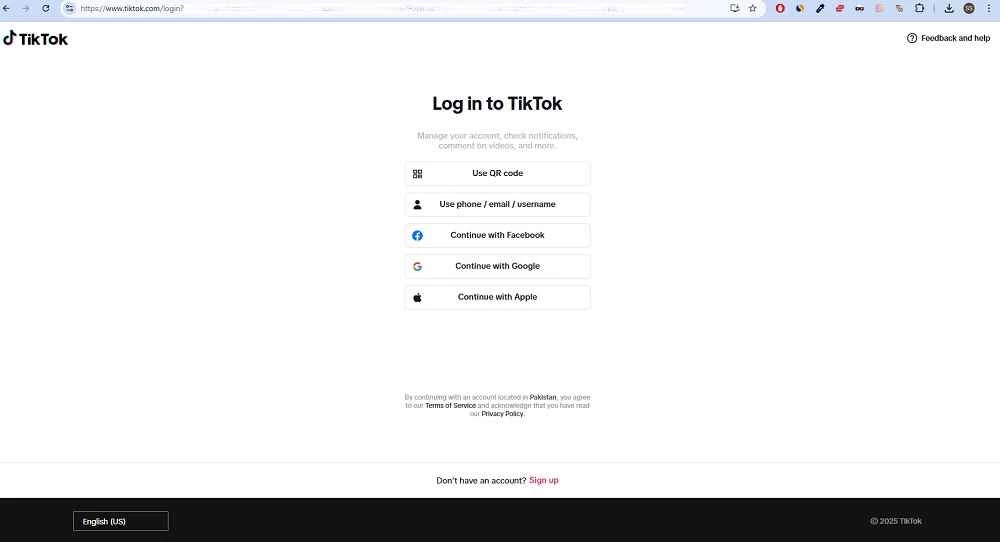 TikTok Web — στιγμιότυπο οθόνης 3